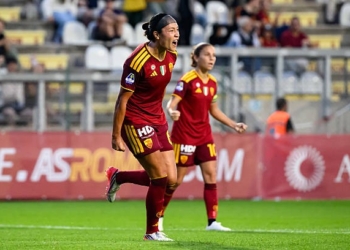 Doms Esulta gol Roma-Lazio 03102026