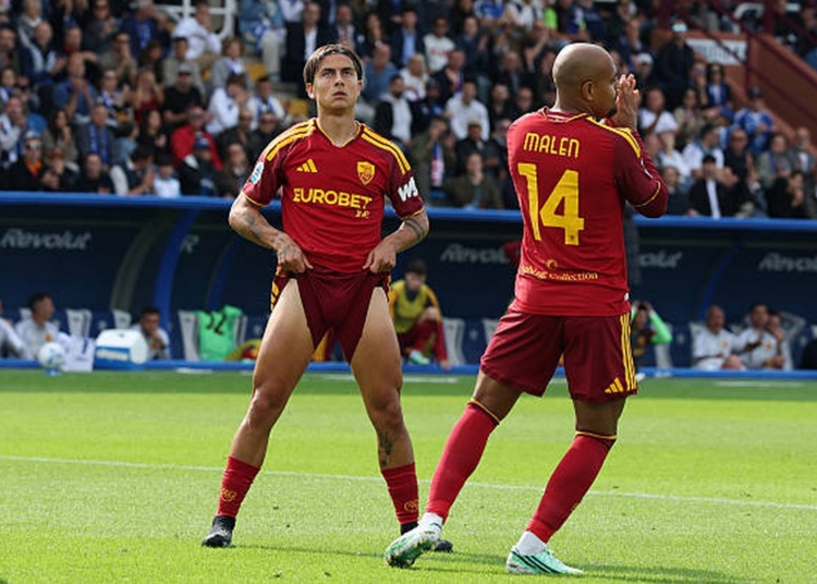 Dybala e Malen Azione Como-Roma 11102026