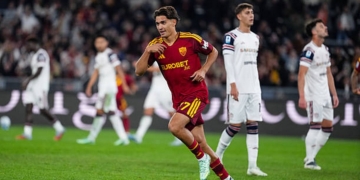 Lulli Esulta gol Roma-Cagliari 2 28102026