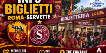 Card Info biglietti Roma-Servette femminile