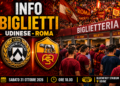 Card Info biglietti Udinese-Roma