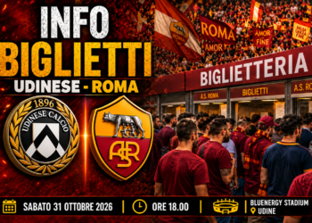 Card Info biglietti Udinese-Roma