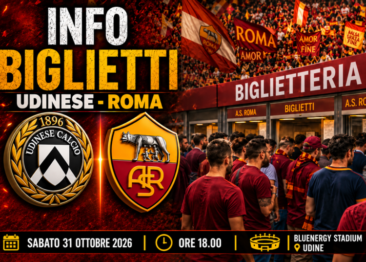 Card Info biglietti Udinese-Roma