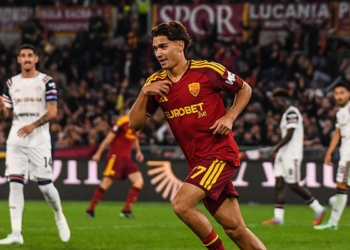 Lulli Esulta gol Roma-Cagliari 2 27102026