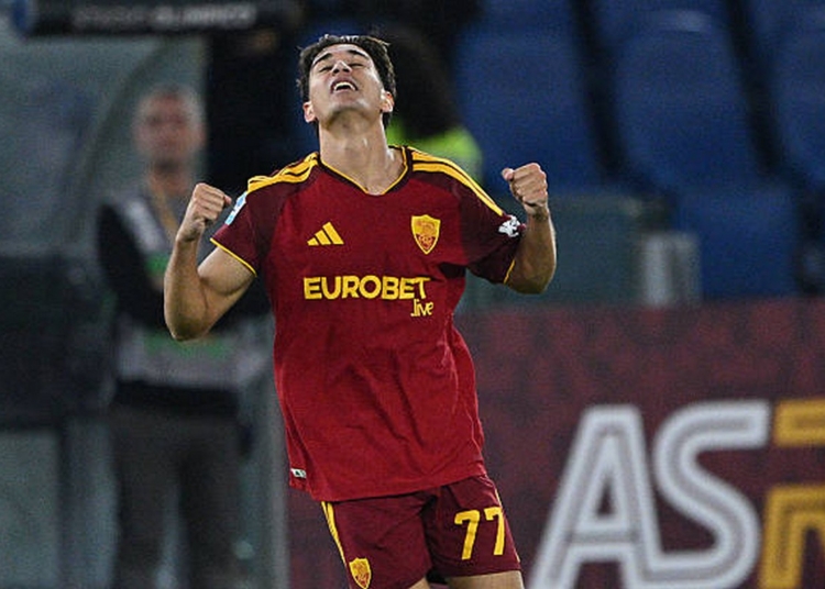 Lulli Esulta gol Roma-Geenoa 17102026