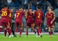Lulli Esulta gol con compagni Roma-Genoa 2 17102026