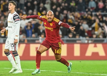 Malen Esulta gol Roma-Cagliari 2 27102026