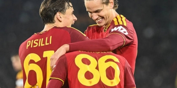 Mora Esulta dopo il gol (2) - Roma-Cagliari- 27102026