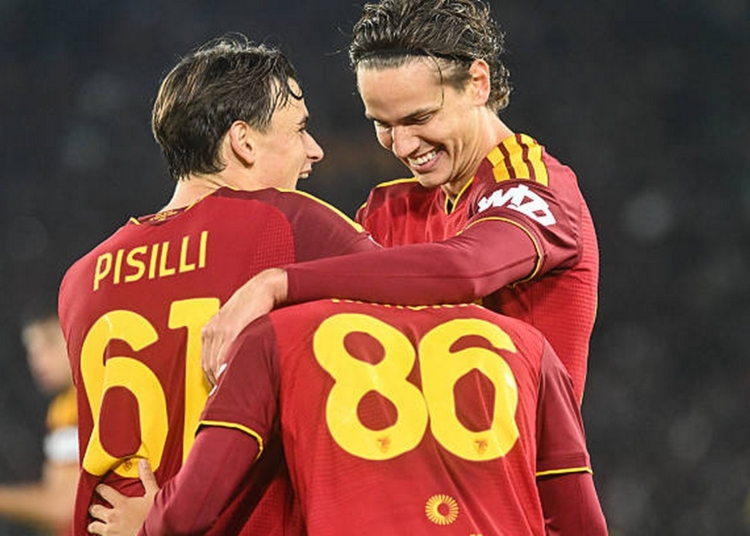 Mora Esulta dopo il gol (2) - Roma-Cagliari- 27102026