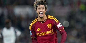 Mora Esulta gol Roma-Cagliari 3 27102026