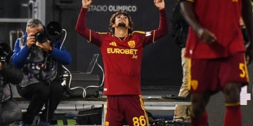 Mora Esulta gol Roma-Cagliari 27102026