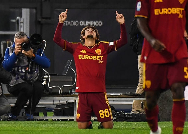 Mora Esulta gol Roma-Cagliari 27102026