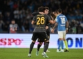 Soulé Esulta gol con Balerdi Napoli-Roma 24102026